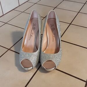 De BLASSAm COLLECTION LIMITED  Silver Glitter Heel